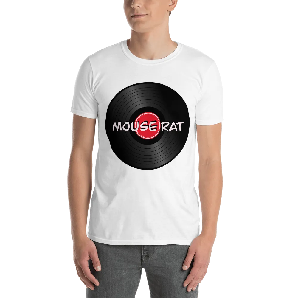 Mouse Rat Merch Tee in White on man