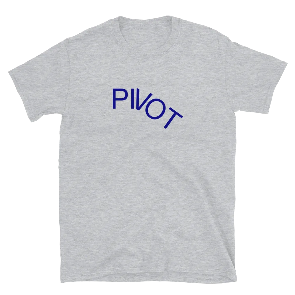Pivot Tee in Sport Grey flatlay