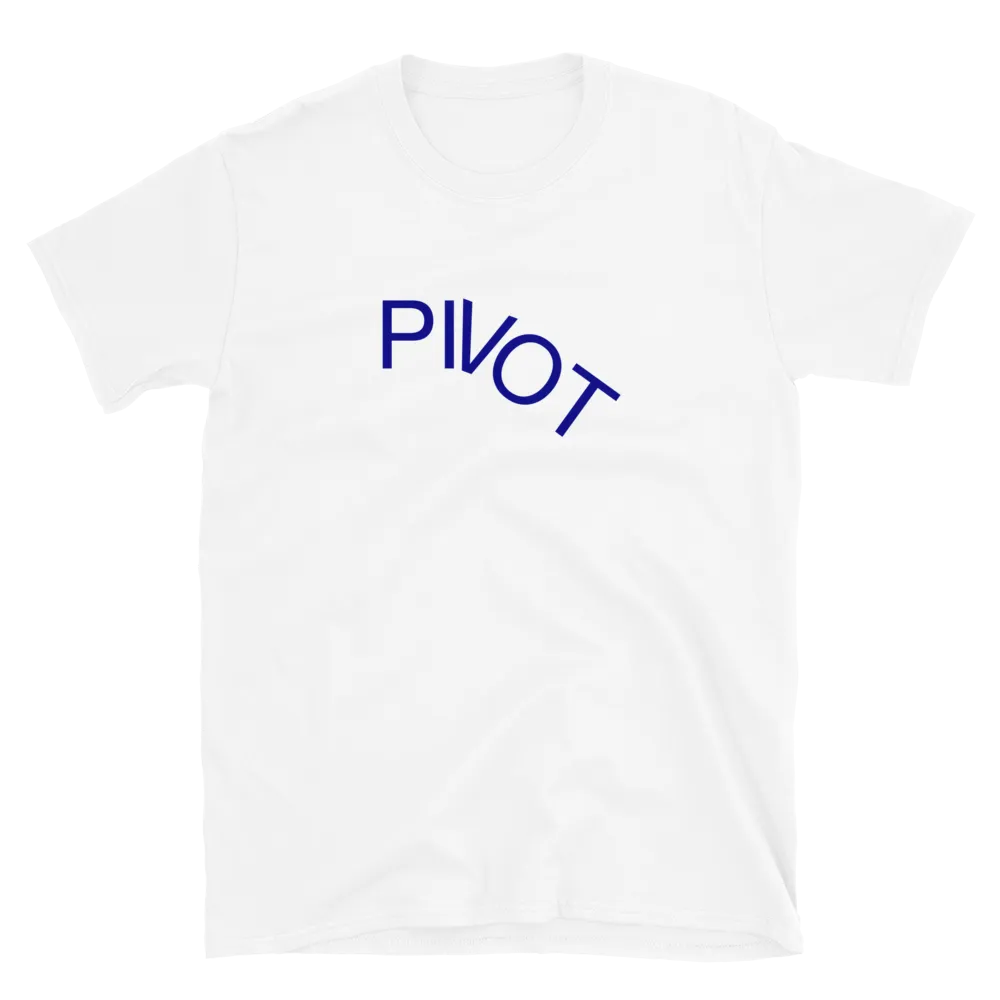 Pivot Tee in White flatlay