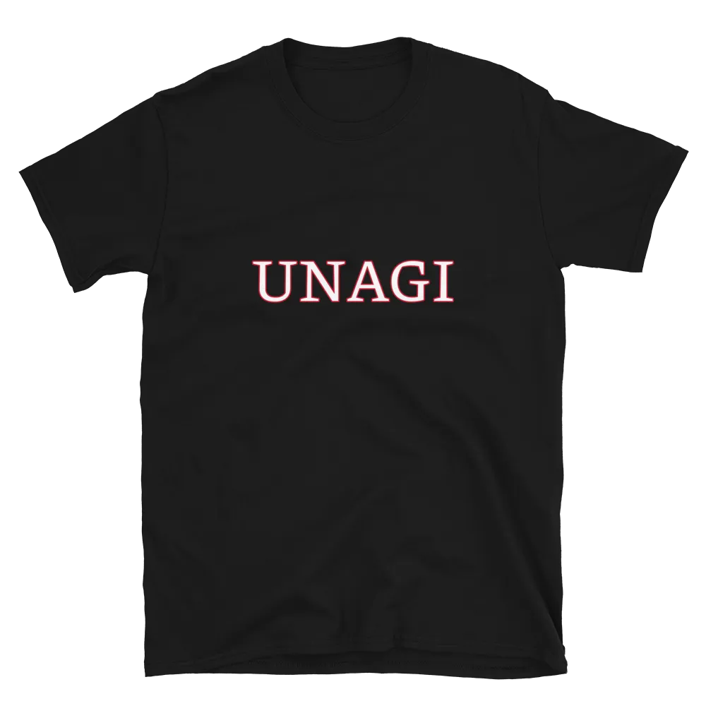 Unagi tee in Black flatlay