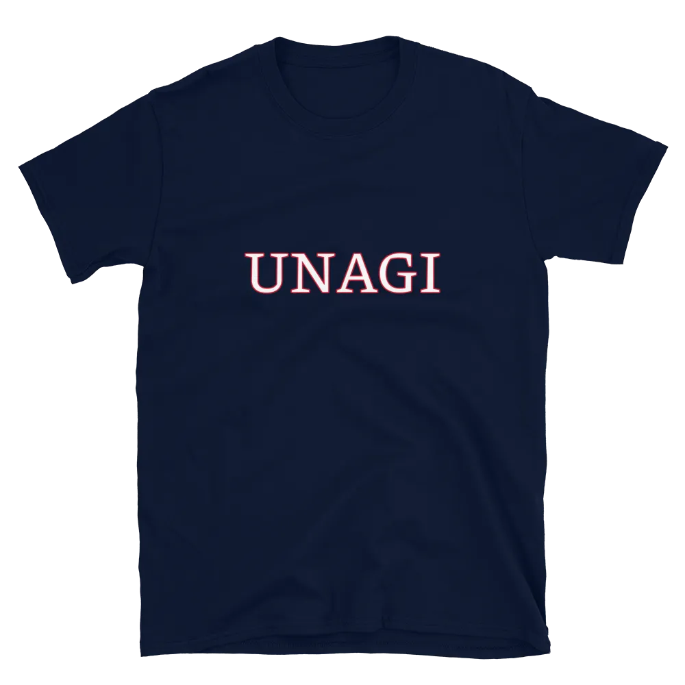 Unagi Tee in Navy flatlay