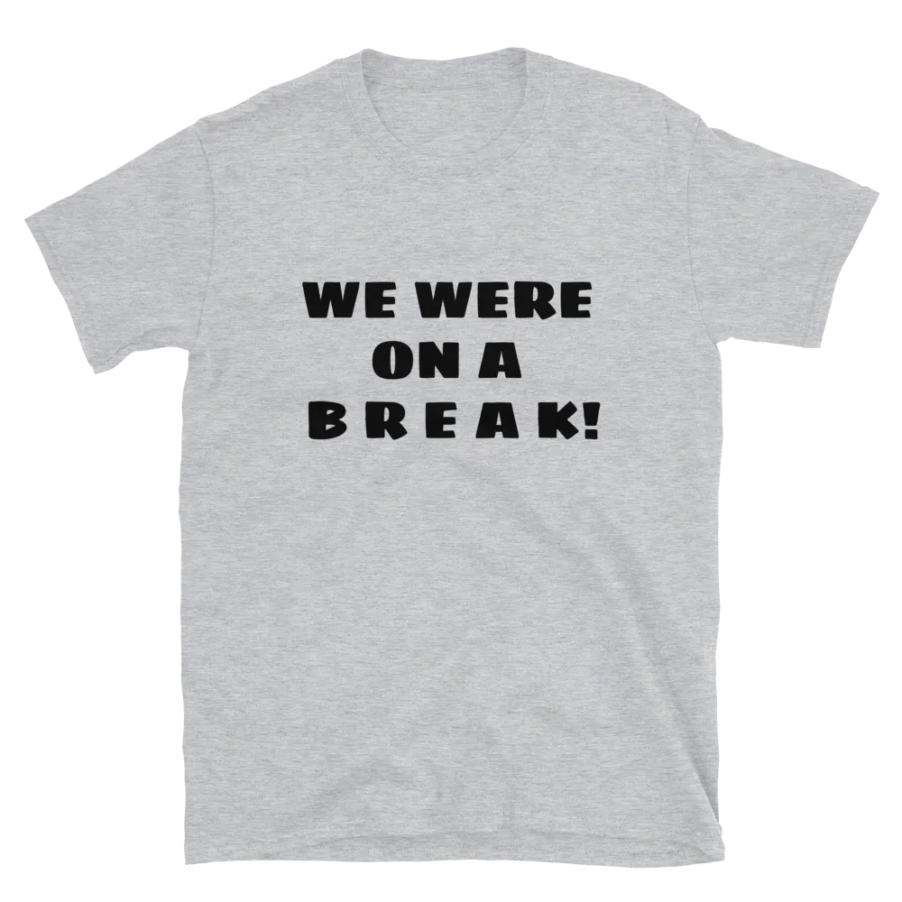 We Were on a Break Tee in Sport Grey flatlay