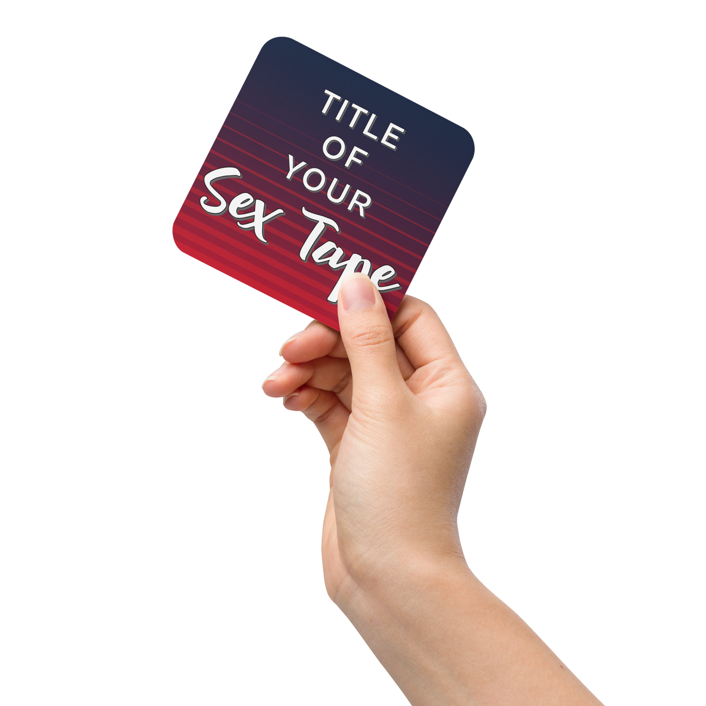 Title of your Sex Tape Cork-back coaster