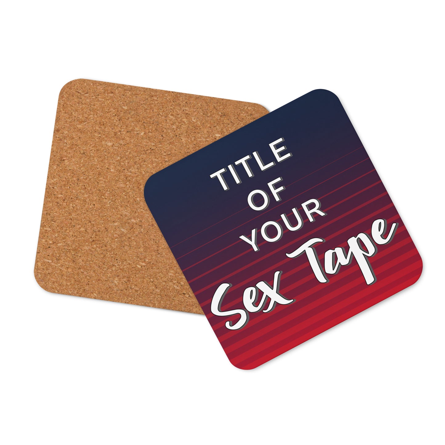 Title of your Sex Tape Cork-back coaster