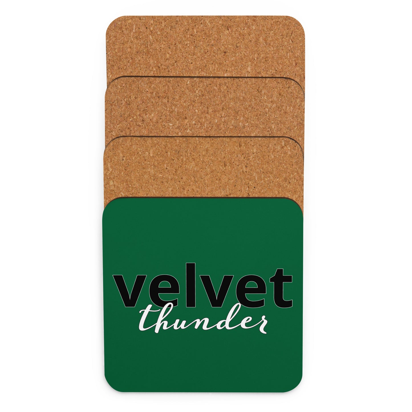 Velvet Thunder Cork-back coaster