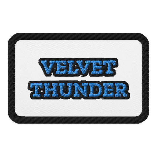Velvet Thunder Embroidered patch