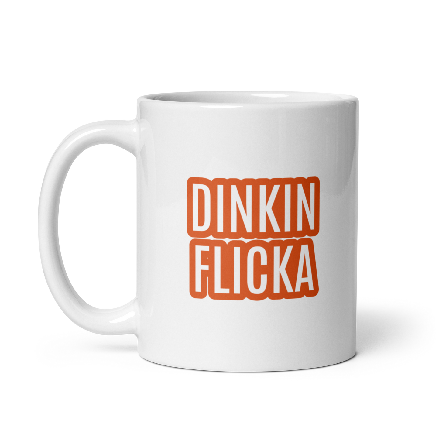 Dinkin Flicka White glossy mug