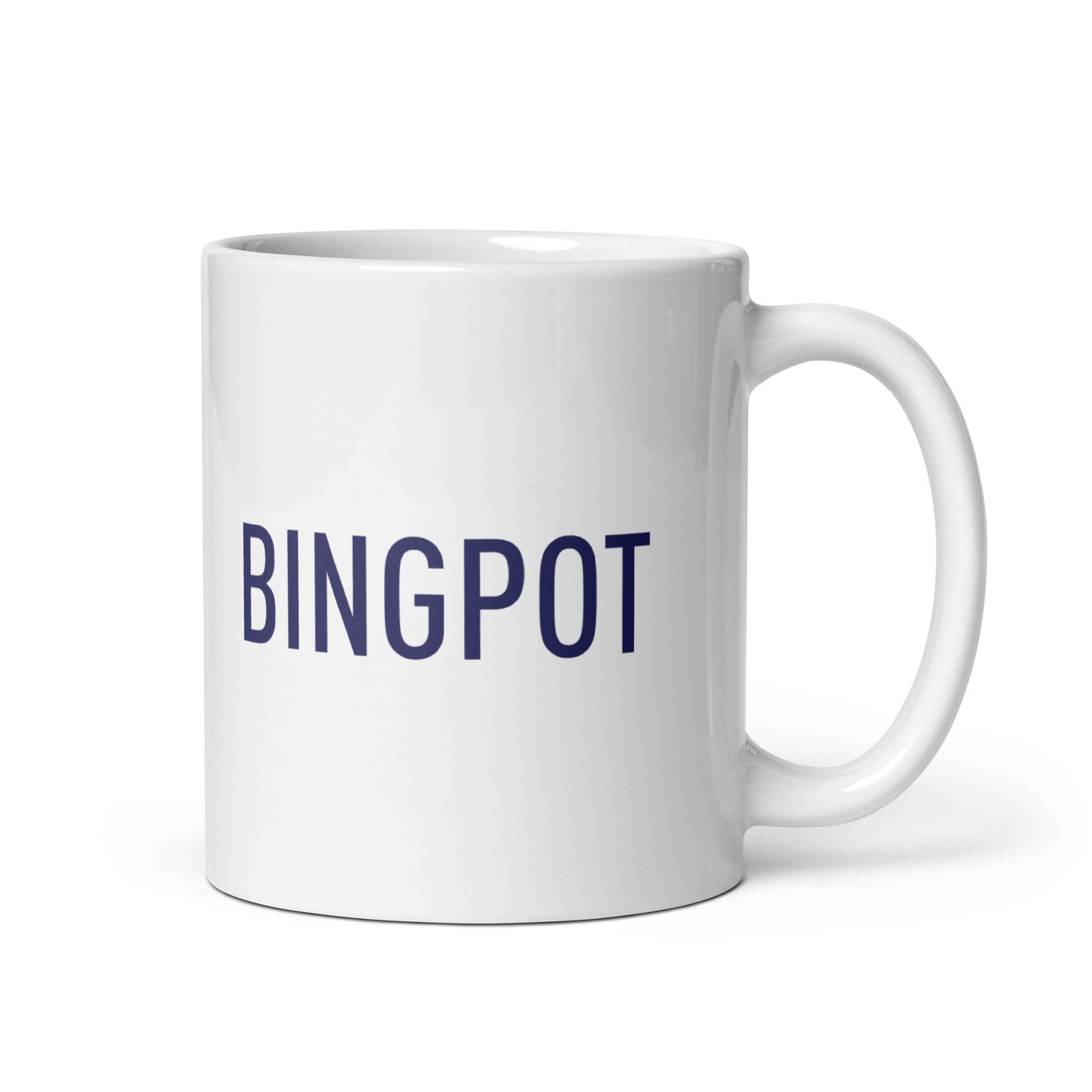 Bingpot White glossy mug