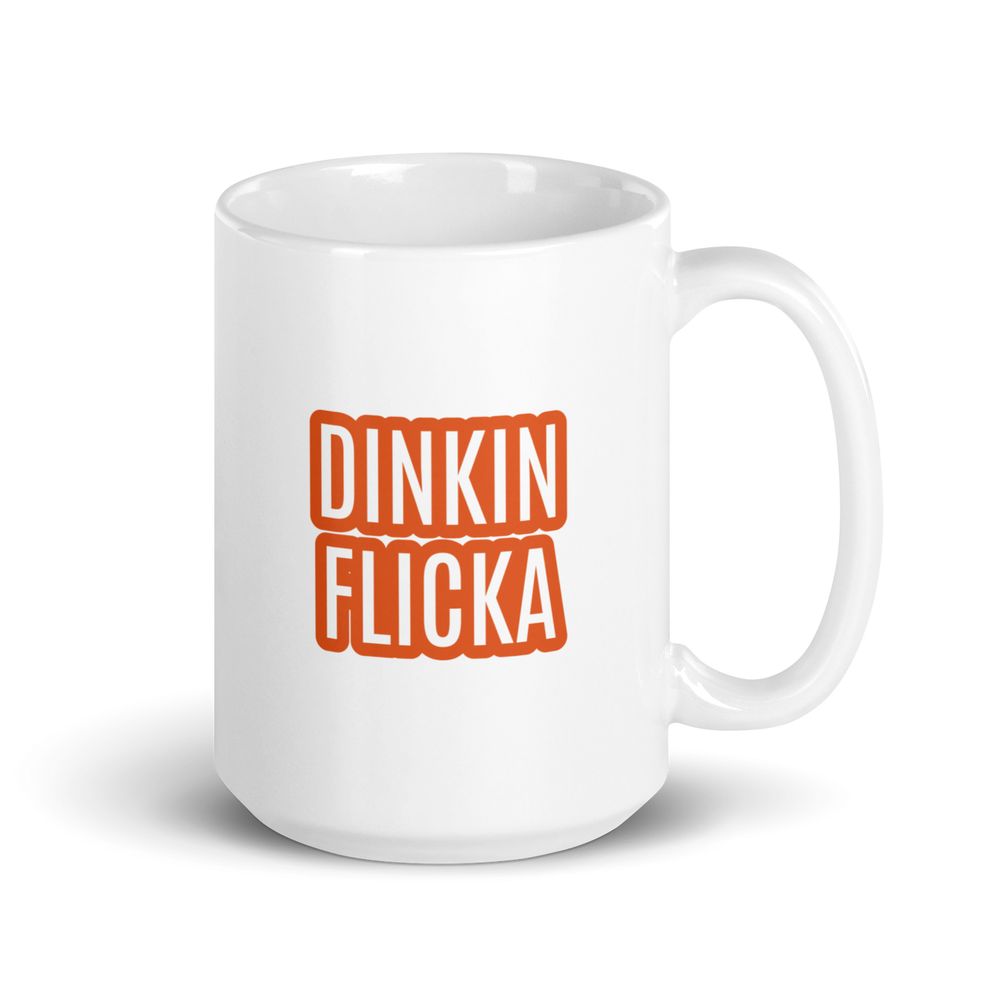 Dinkin Flicka White glossy mug
