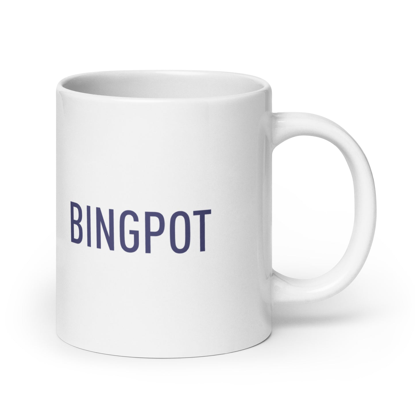 Bingpot White glossy mug
