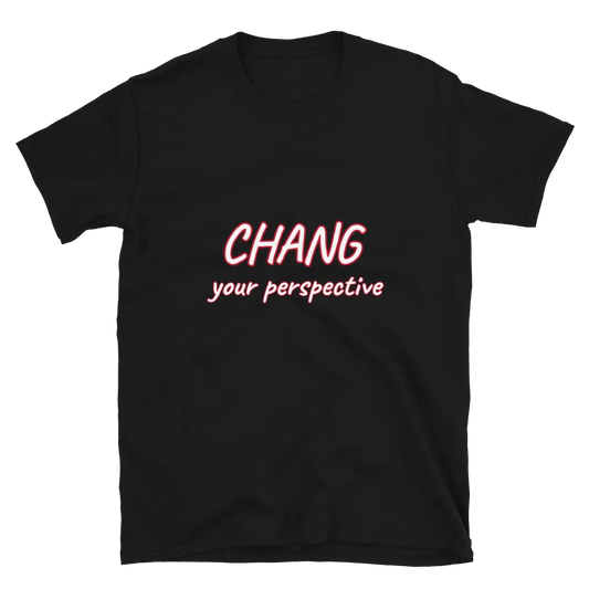 Chang Your Perspective Tee in Black flatlay