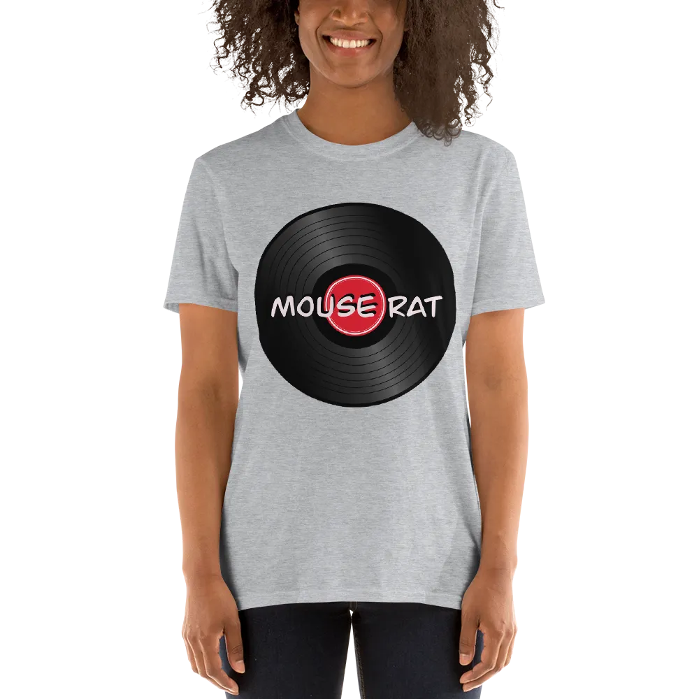 Mouse Rat Merch Tee in Sport Grey on woman