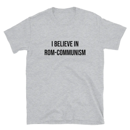 Rom-Communism (Front Only) Tee in Sport Grey flatlay