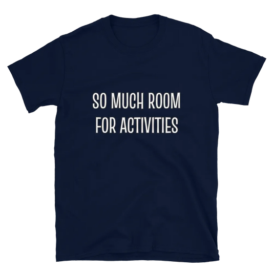 So Much Room For Activities Tee in Navy flatlay