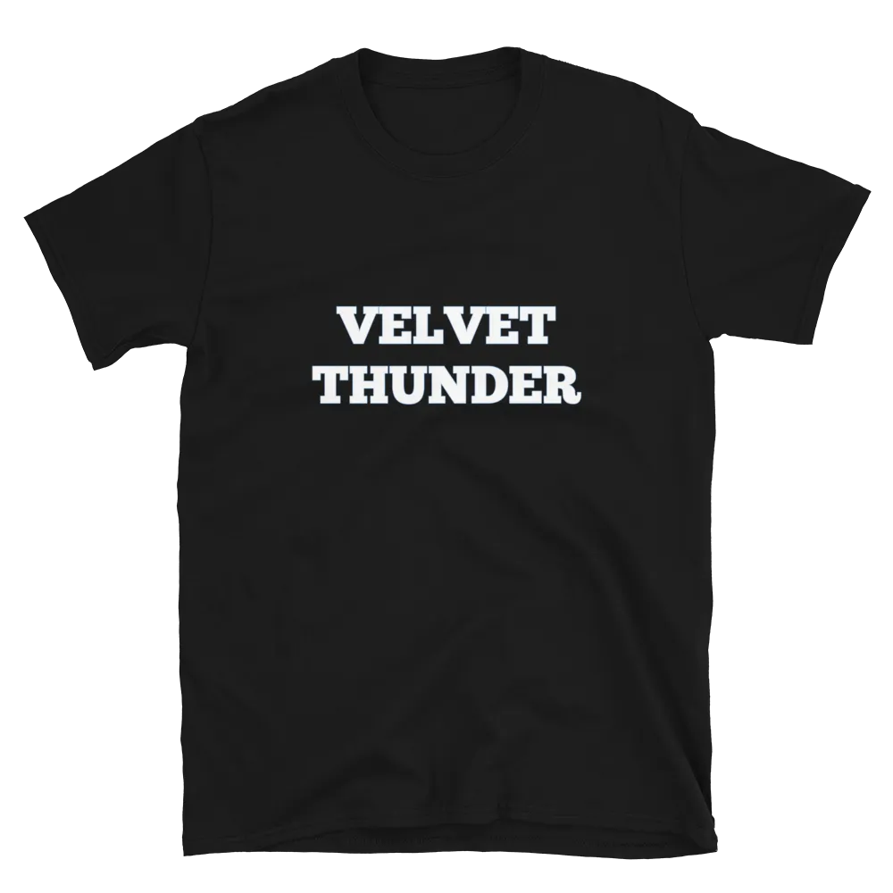 Velvet Thunder Tee in Black flatlay